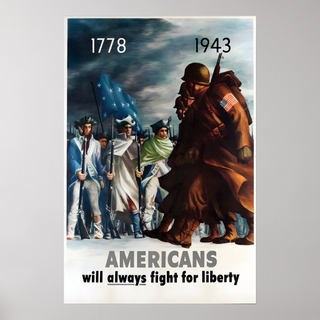 Affiche de propagande américaine de la Seconde Gue (Devant)