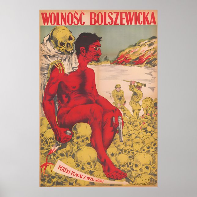 Affiche de propagande anticommuniste de Pologne an (Devant)