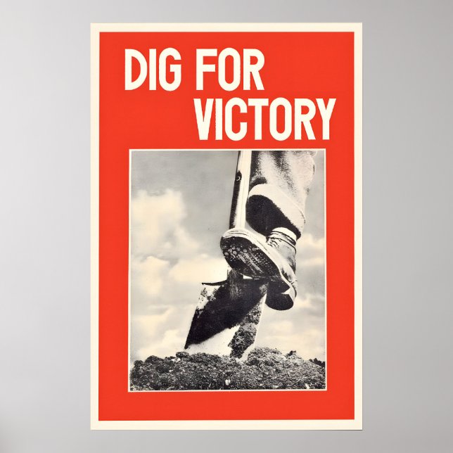 Affiche de propagande britannique Creusez pour la  (Devant)