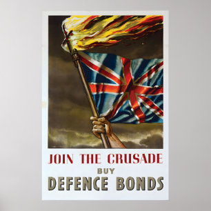 Affiche de propagande britannique de la Première G