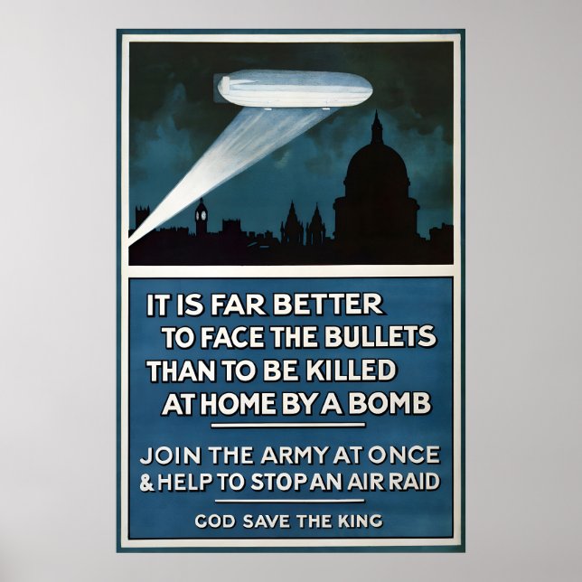 Affiche de propagande britannique de la Première G (Devant)