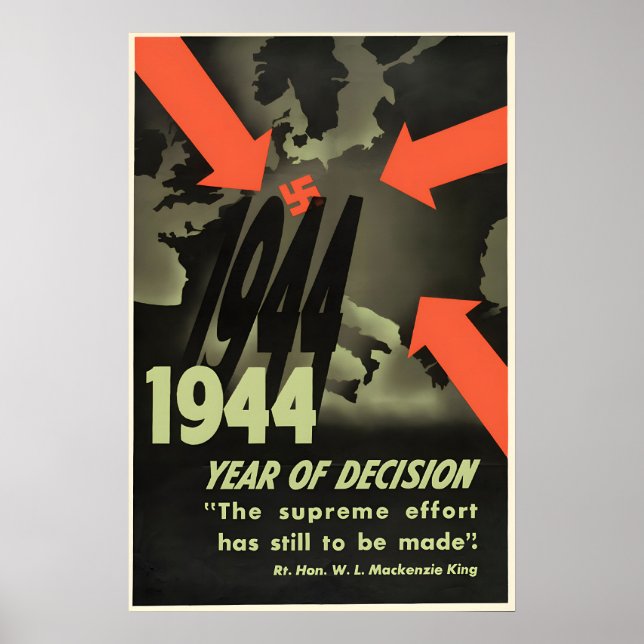 Affiche de propagande canadienne de la Seconde Gue (Devant)