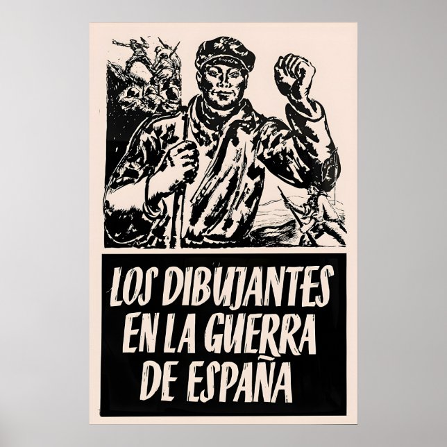 Affiche de propagande de la guerre civile espagnol (Devant)