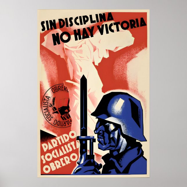 Affiche de propagande de la guerre civile espagnol (Devant)