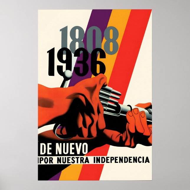 Affiche de propagande de la guerre civile espagnol (Devant)