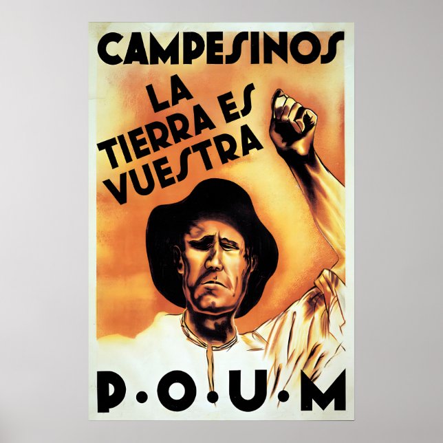 Affiche de propagande de la guerre civile espagnol (Devant)