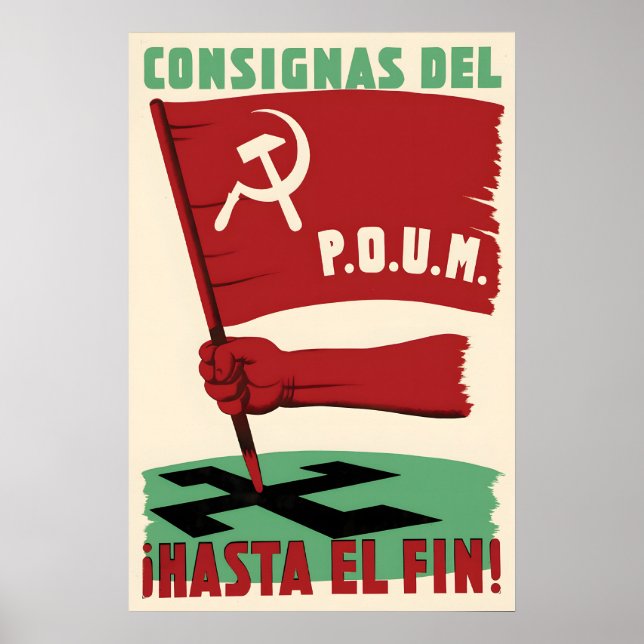 Affiche de propagande de la guerre civile espagnol (Devant)