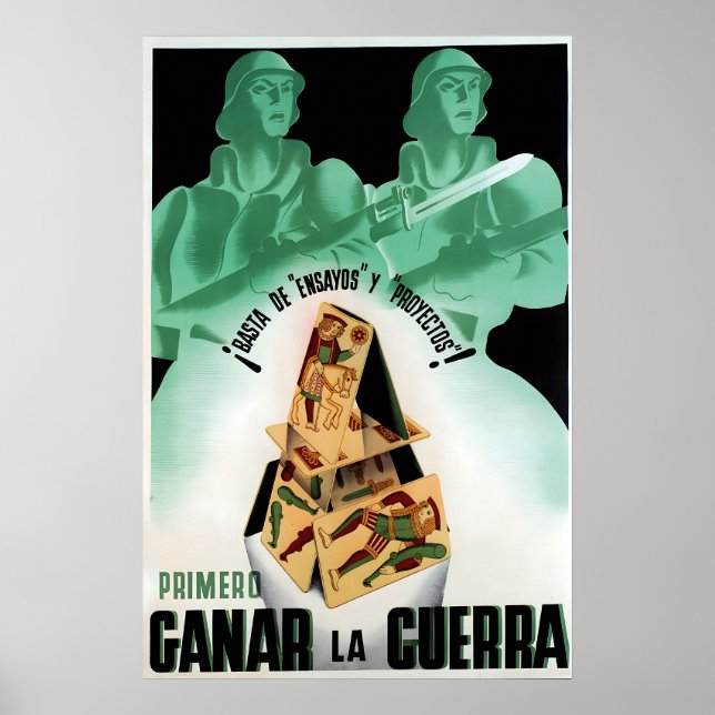 Affiche de propagande de la guerre civile espagnol (Devant)