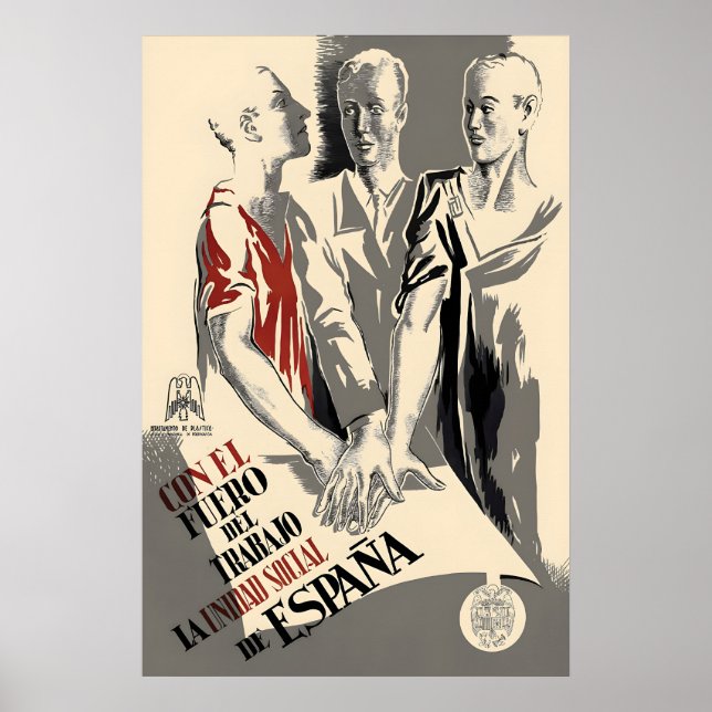Affiche de propagande de la guerre civile républic (Devant)
