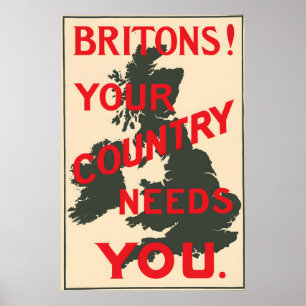 Affiche de propagande de la Première Guerre mondia