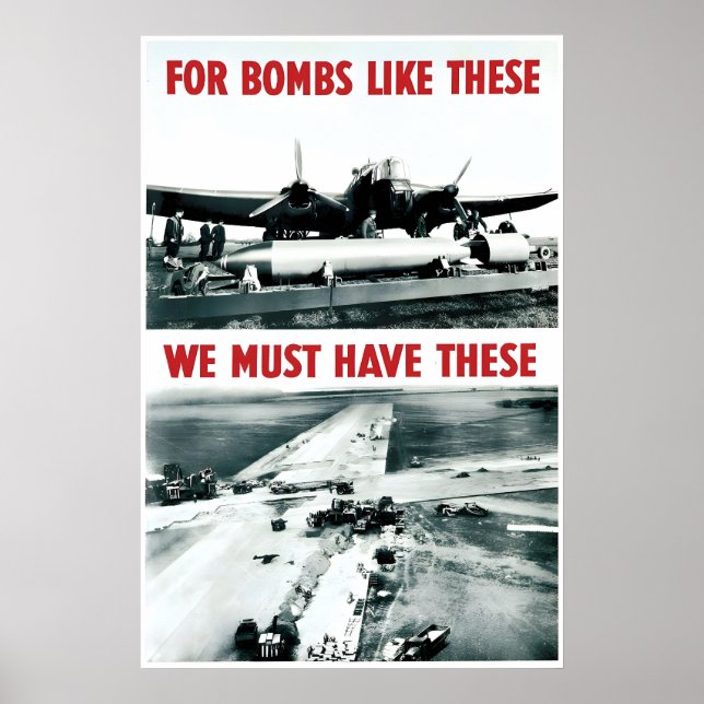 Affiche de propagande de la RAF de la Seconde Guer (Devant)