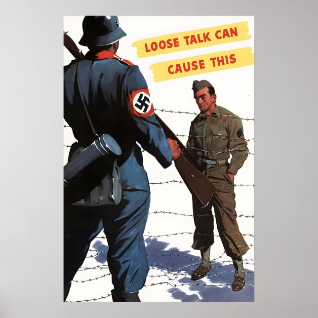 Affiche de propagande de la Seconde Guerre mondial (Devant)