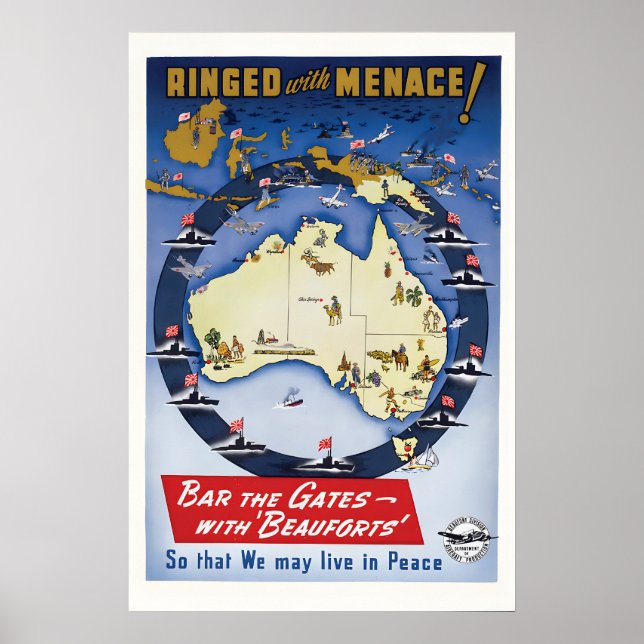 Affiche de propagande de la Seconde Guerre mondial (Devant)