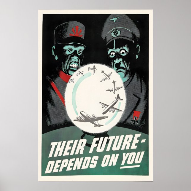 Affiche de propagande de la Seconde Guerre mondial (Devant)