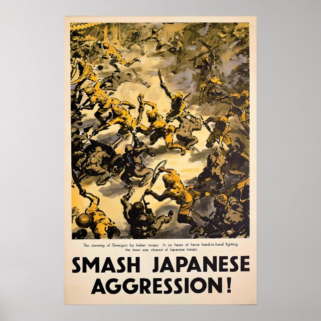 Affiche de propagande de la Seconde Guerre mondial (Devant)