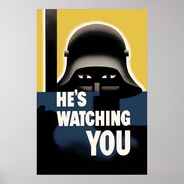 Affiche de propagande de la Seconde Guerre mondial (Devant)