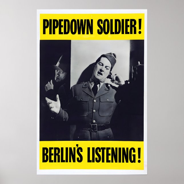 Affiche de propagande de la Seconde Guerre mondial (Devant)