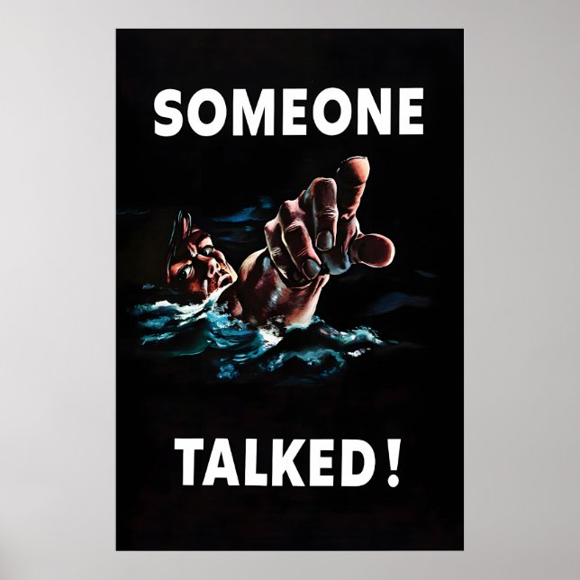 Affiche de propagande de la Seconde Guerre mondial (Devant)