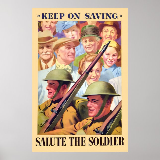 Affiche de propagande de la Seconde Guerre mondial (Devant)