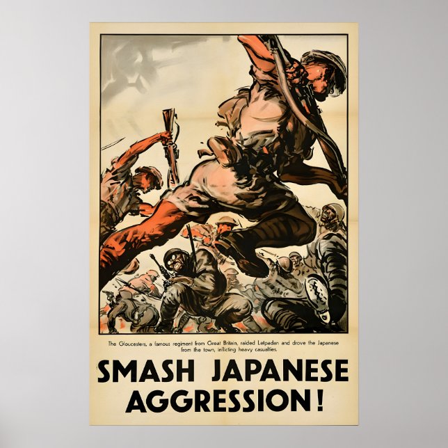 Affiche de propagande de la Seconde Guerre mondial (Devant)
