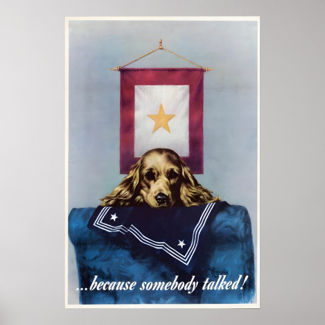 Affiche de propagande de la Seconde Guerre mondial (Devant)