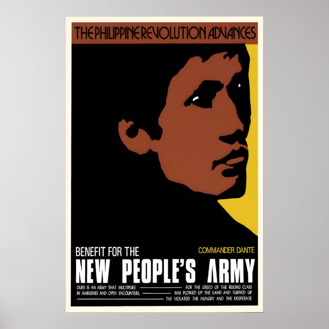 Affiche de propagande de l'Armée du Nouveau Peuple (Devant)