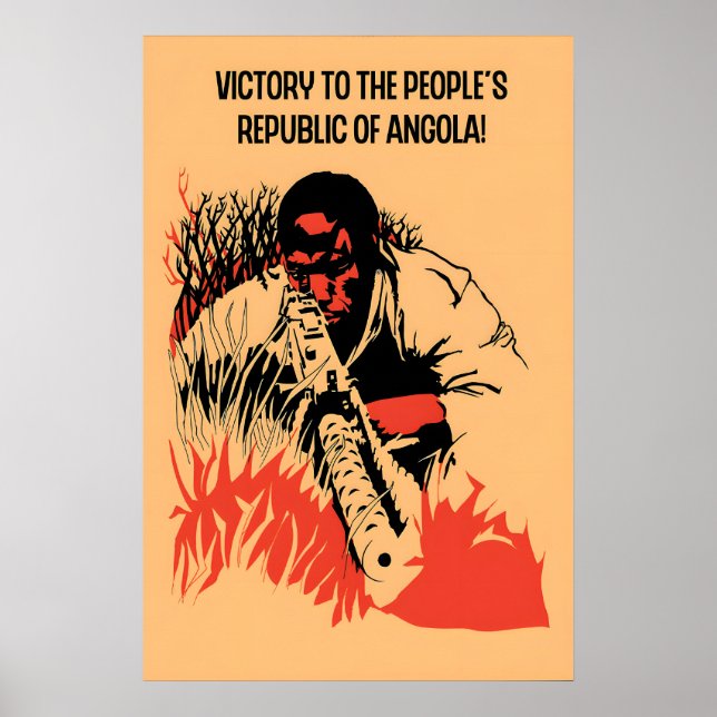 Affiche de propagande des années 1970 Victoire à l (Devant)