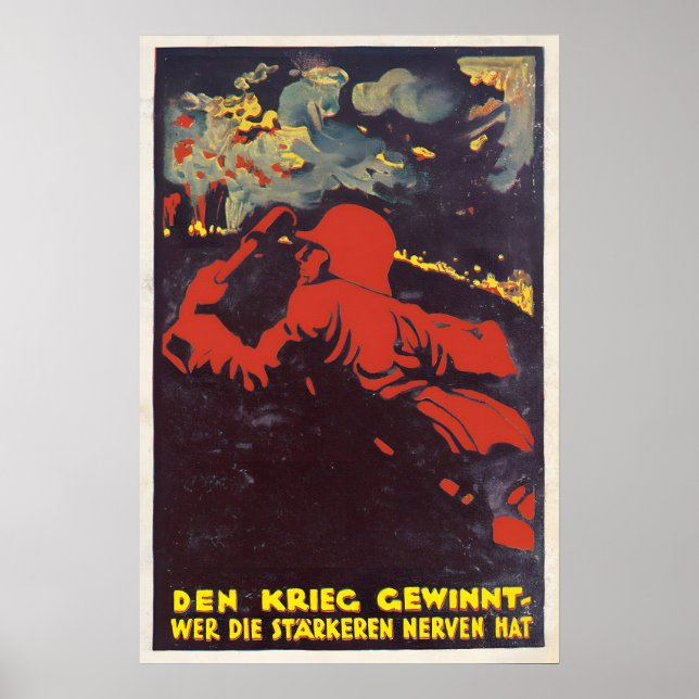 Affiche de propagande impériale allemande de la Pr (Devant)