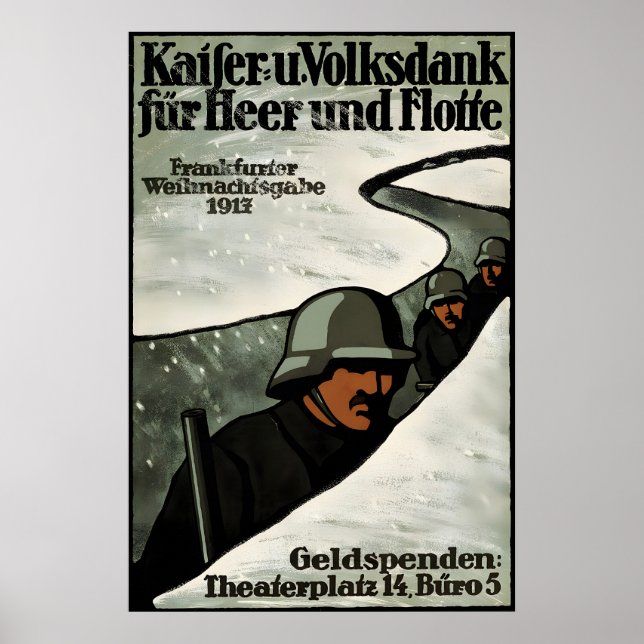 Affiche de propagande impériale allemande de Noël  (Devant)