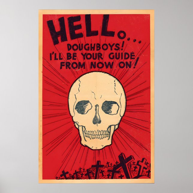Affiche de propagande japonaise de la Seconde Guer (Devant)
