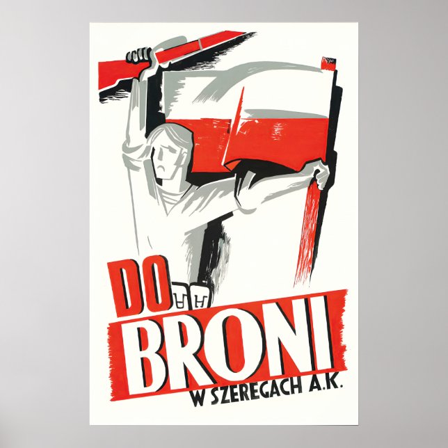 Affiche de propagande polonaise de la Seconde Guer (Devant)