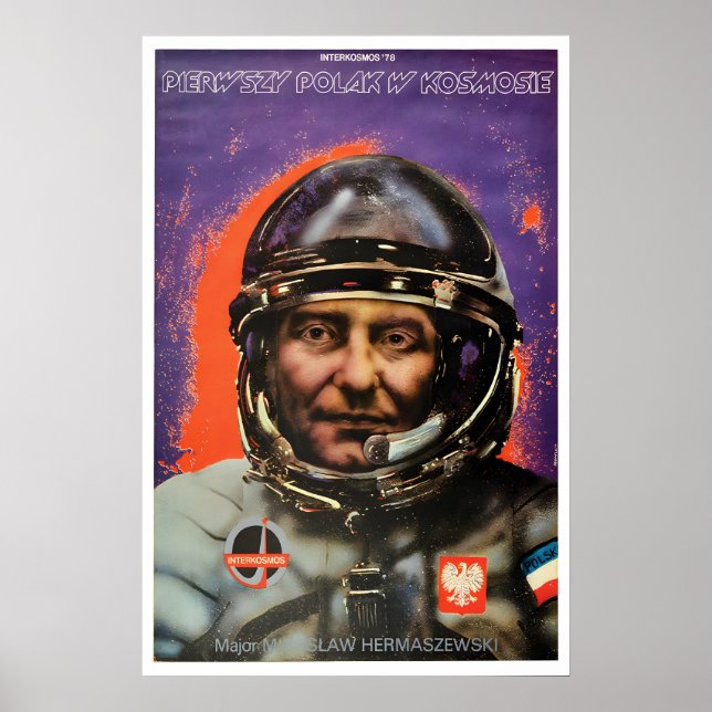 Affiche de propagande polonaise - Station spatiale (Devant)