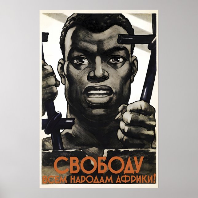 Affiche de propagande soviétique Liberté au peuple (Devant)