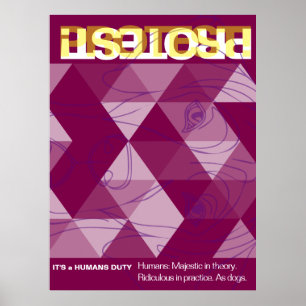 Affiche de protestation de Grand Danois