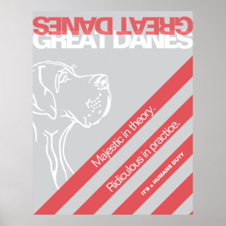 Affiche de protestation Grand Danois