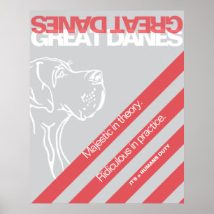 Affiche de protestation Grand Danois