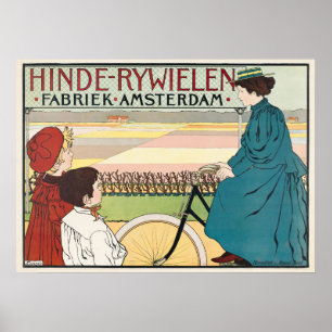 Affiche de publicité vintage pour les vélos