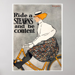 Affiche de publicité vintage pour les vélos