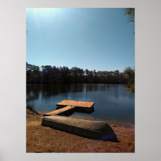Affiche de quai du lac Tranquil
