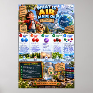 Affiche De quoi est fait l'air Infographie