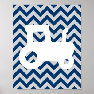 Affiche De quoi sont faits les petits garçons Chevron Bleu