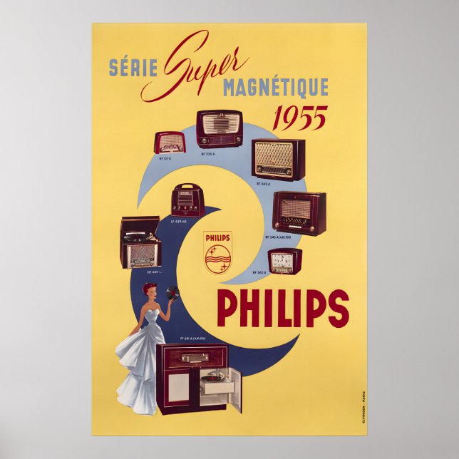 Affiche de radio Phillips (Devant)