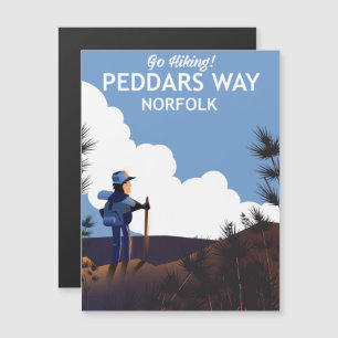 Affiche de randonnée Peddars Way Norfolk