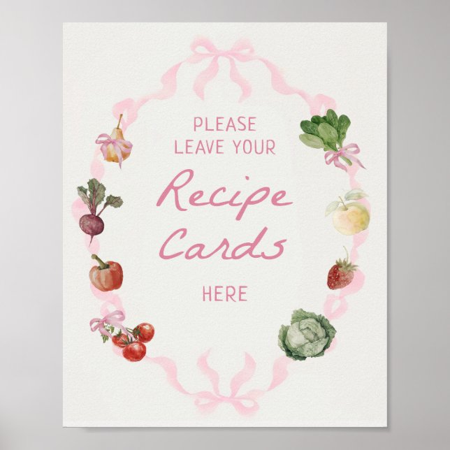 Affiche de recette de douche nuptiale Fresh Off Th (Devant)