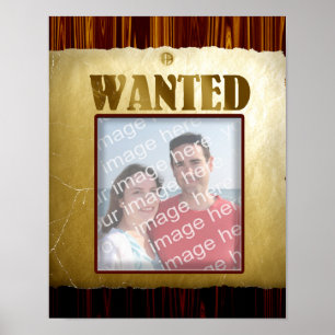 Affiche de recherche de l'Ouest ancien