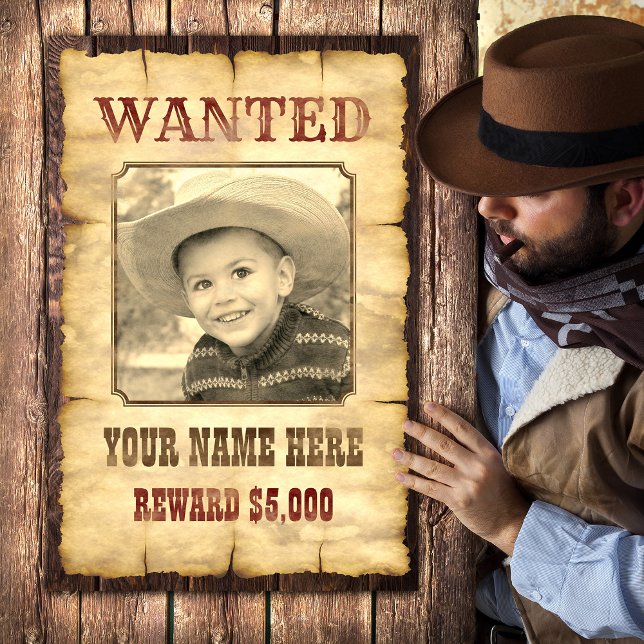 Affiche de Recherche | Modèle de Photo Vintage Wil (Créateur téléchargé)