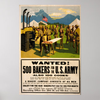 Affiche de recrutement américaine de la Première G