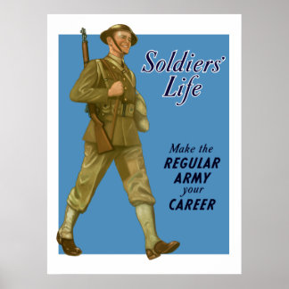 Affiche de recrutement de l'armée de 2ème guerre m