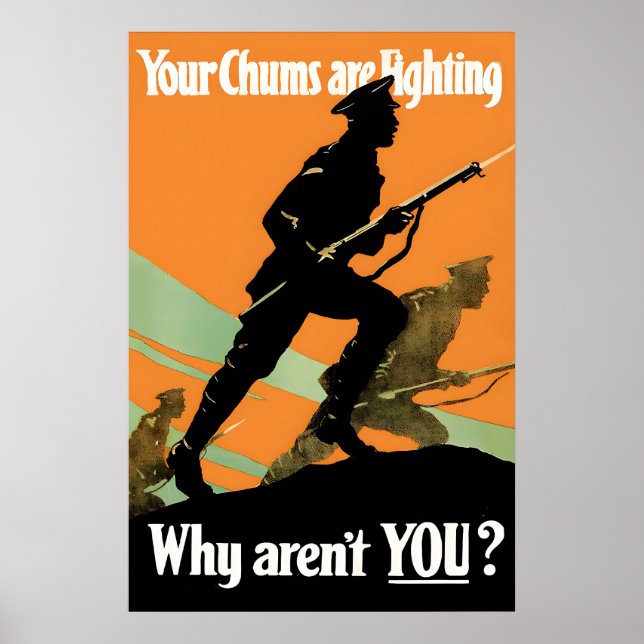 Affiche de recrutement de propagande canadienne de (Devant)