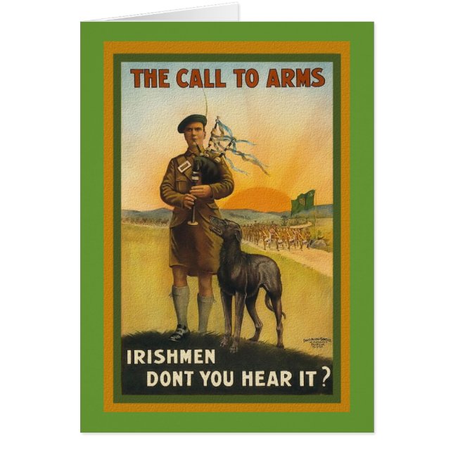Affiche de recrutement irlandais de la Première Gu (Devant)